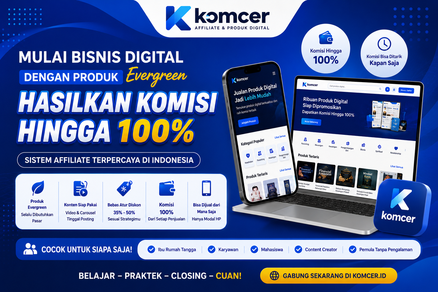 Komcer - Affiliate & Produk Digital